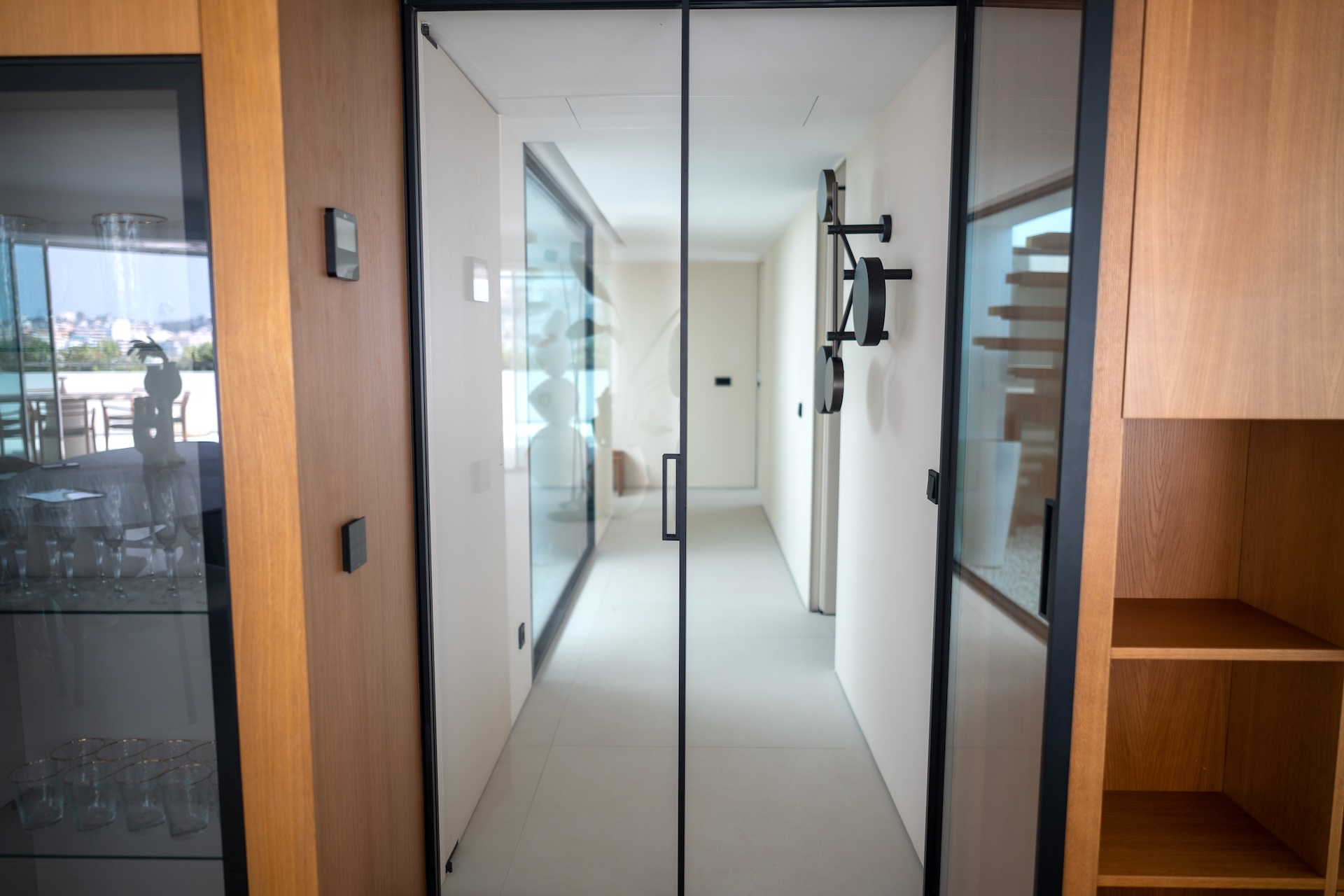 Resa-Estates penthouse botafoch daltv villa views first line Ibiza hallway .jpg